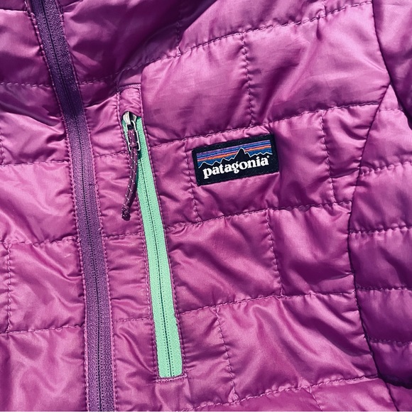 PATAGONIA Women’s Nano Puff Primasoft Pullover Ikat Purple 1/4 zip size XS - Picture 4 of 6